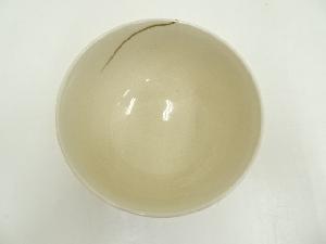 九谷焼 萌春 能瀬三惠子 作 色絵夕顔 平茶碗 茶道具 共箱 道具 ] - 道具 九谷焼 能瀬三恵子（萌春）造 色絵独楽茶碗（共箱
